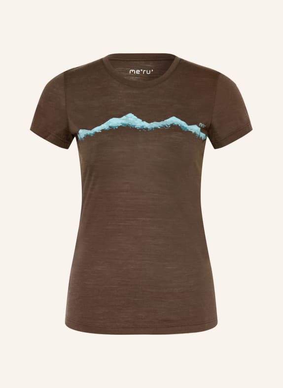 me°ru' T-shirt NELAS MARRON FONCÉ