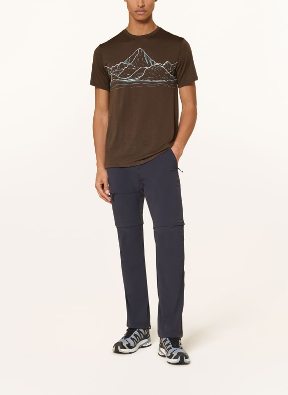 me°ru' T-shirt MURTOSA met merinowol BRUIN