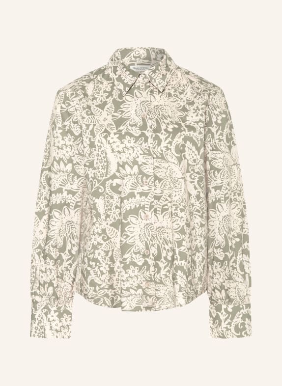Marc O'Polo shirt blouse CREAM / OLIVE