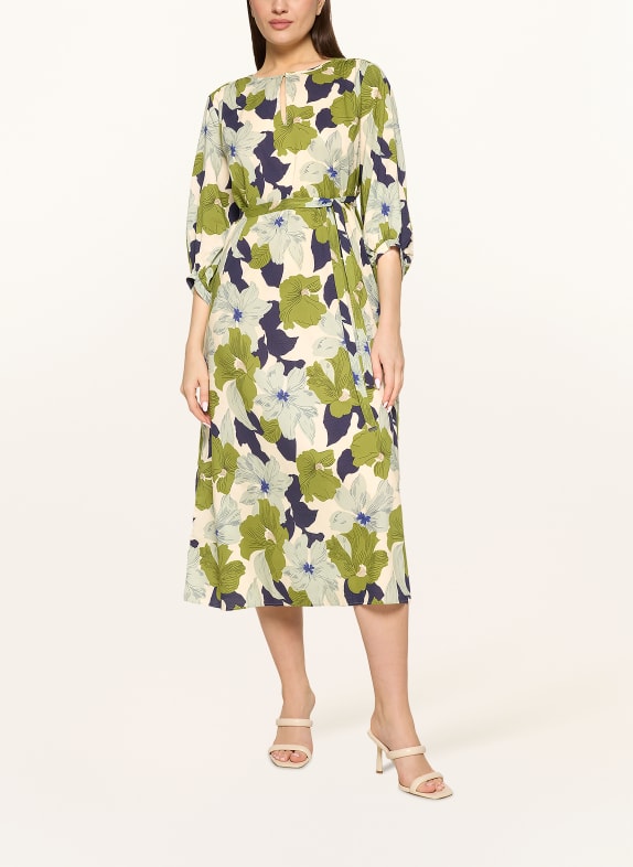 CARTOON Sukienka z rękawami 3/4 ZIELONY / ECRU / GRANATOWY