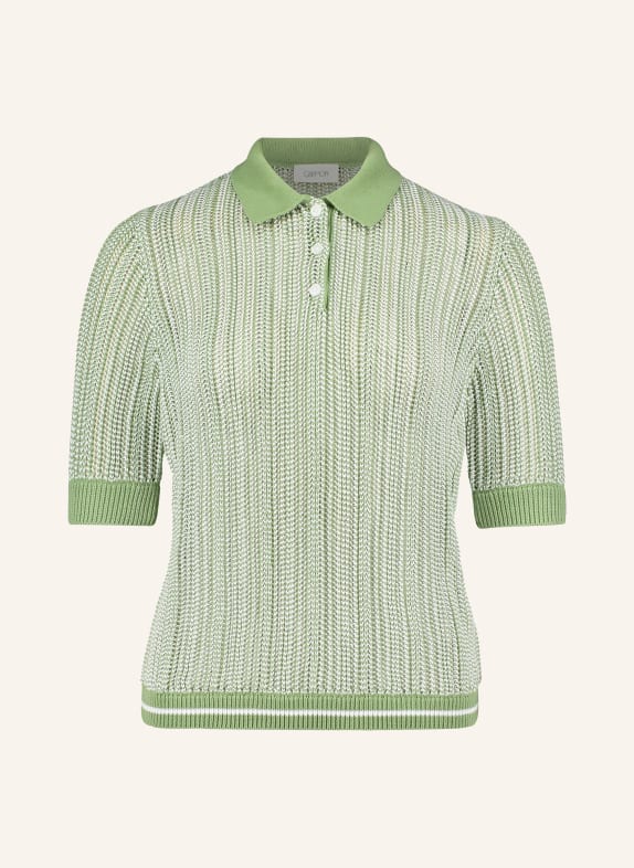 CARTOON Gebreid poloshirt GROEN / WIT