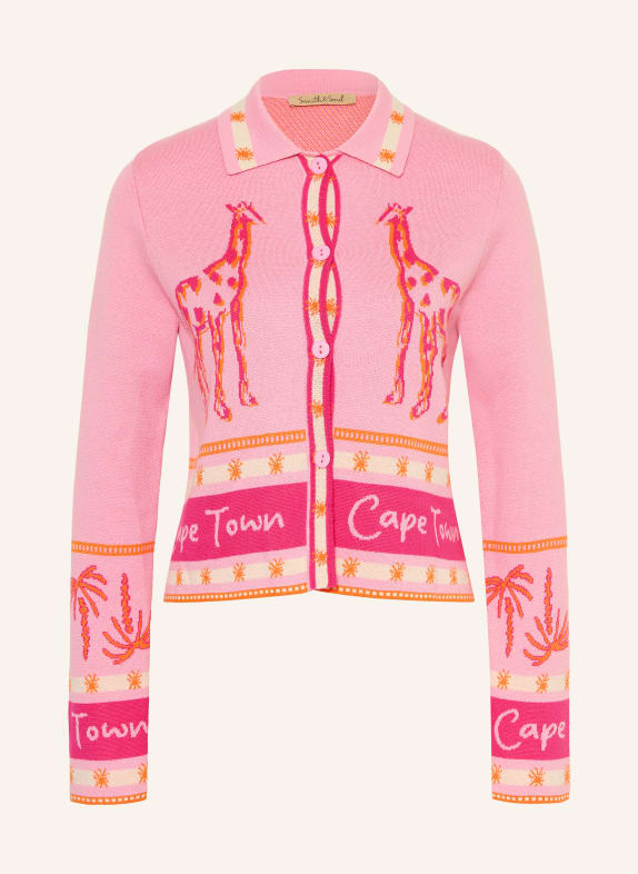Smith & Soul Strickjacke ROSA / PINK / ORANGE