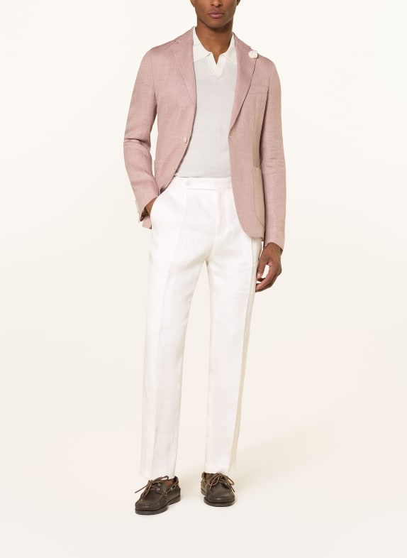 BOSS Leinen-Chino PERINO Tapered Fit WEISS