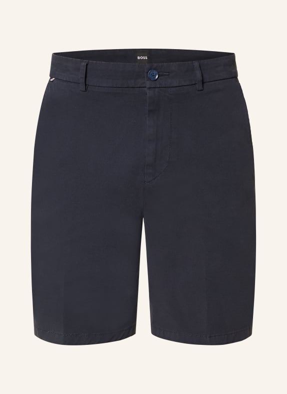 BOSS Short chino KANE Coupe moderne régulière BLEU FONCÉ