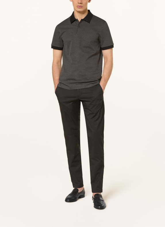 BOSS Piqué poloshirt PARLAY DONKERGRIJS / ZWART