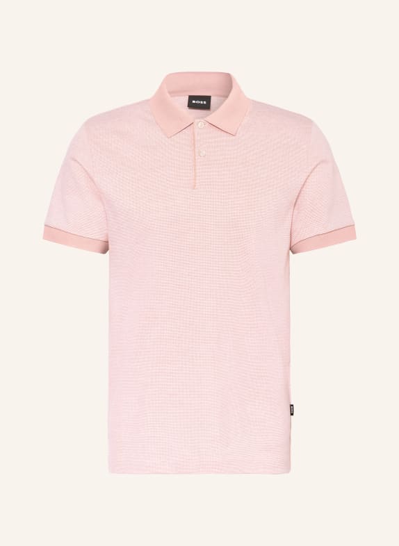BOSS Piqué-Poloshirt PARLAY HELLROSA / WEISS