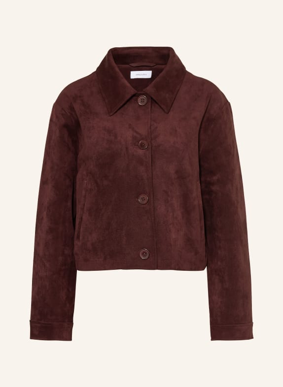 darling harbour Kastenjacke in Lederoptik BORDEAUX