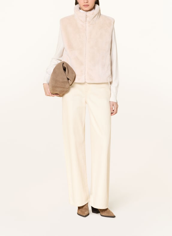 darling harbour Gilet en fausse fourrure SAND
