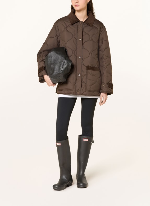 darling harbour Steppjacke DARK BROWN