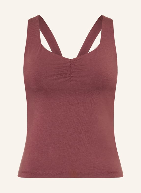 MANDALA Yoga-Top BALANCE DUNKELROT