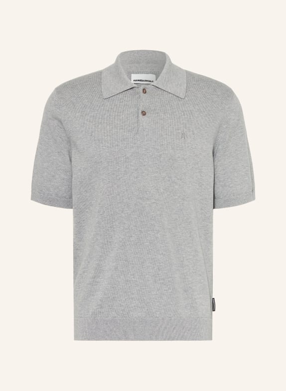 ARMEDANGELS Gebreid poloshirt GRIJS