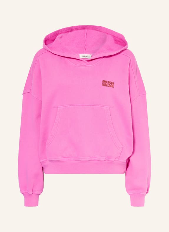 American Vintage Hoodie PLIZZY PINK / DUNKELROT