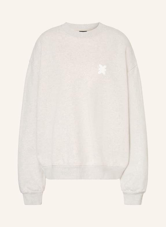KARO KAUER Sweatshirt HELLGRAU / WEISS