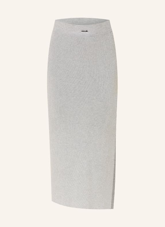 KARO KAUER Gebreide rok GRIJS