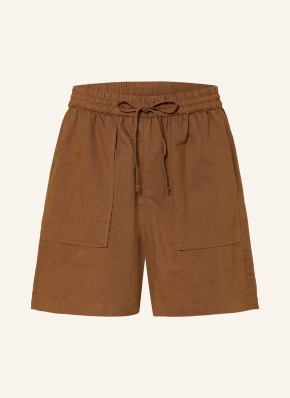 Marc O'Polo DENIM Linen shorts BROWN