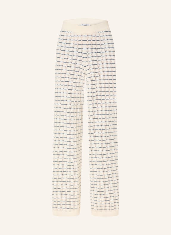 Marc O'Polo DENIM gebreide broek WIT / PETROL