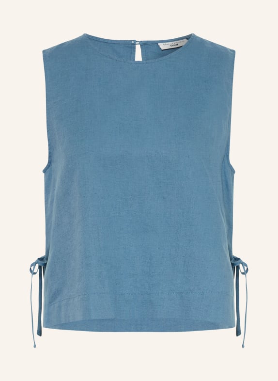 Marc O'Polo DENIM Blůza s lnem MODRÁ