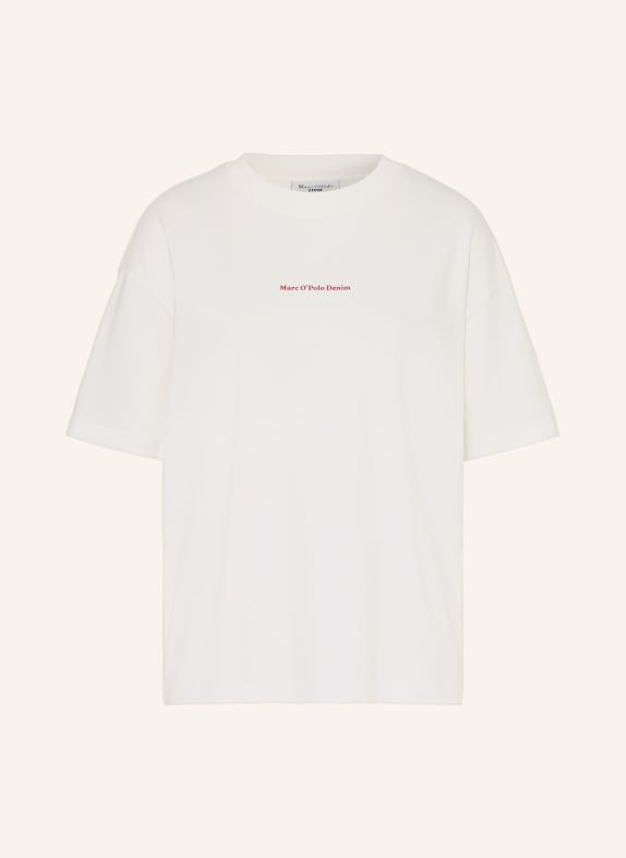 Marc O'Polo DENIM T-Shirt WEISS / DUNKELBRAUN / BLAU