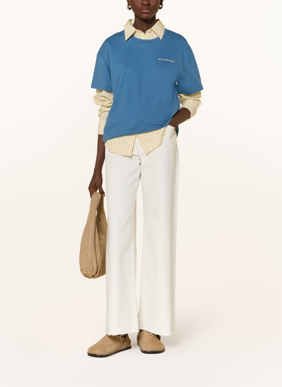 Marc O'Polo DENIM T-shirt BLAUW / LICHTGEEL