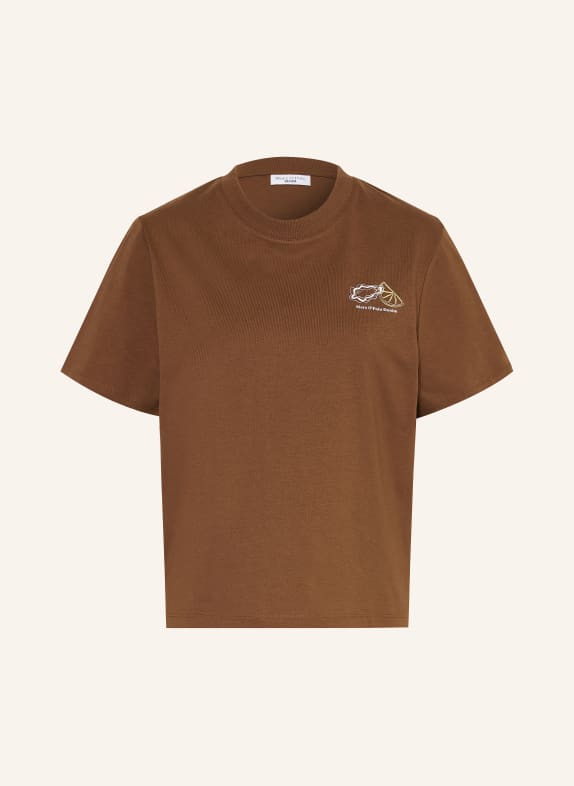 Marc O'Polo DENIM T-shirt BLAUW / DONKERROOD