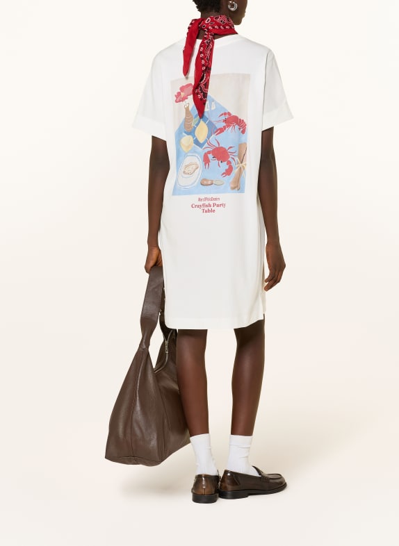 Marc O'Polo DENIM Jerseykleid WEISS / HELLBLAU