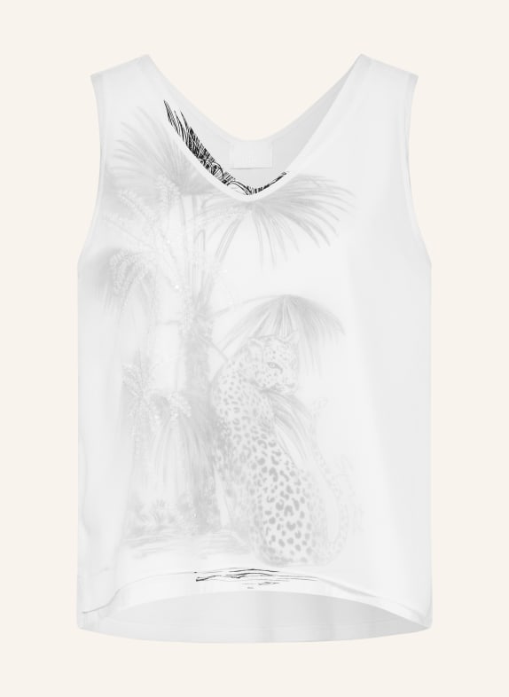 SPORTALM Top met pailletten WIT / ZWART