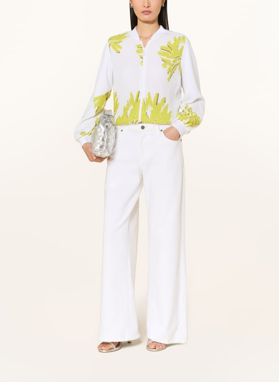 SPORTALM Blouson van verschillende materialen WIT / KAKI / LICHTGROEN