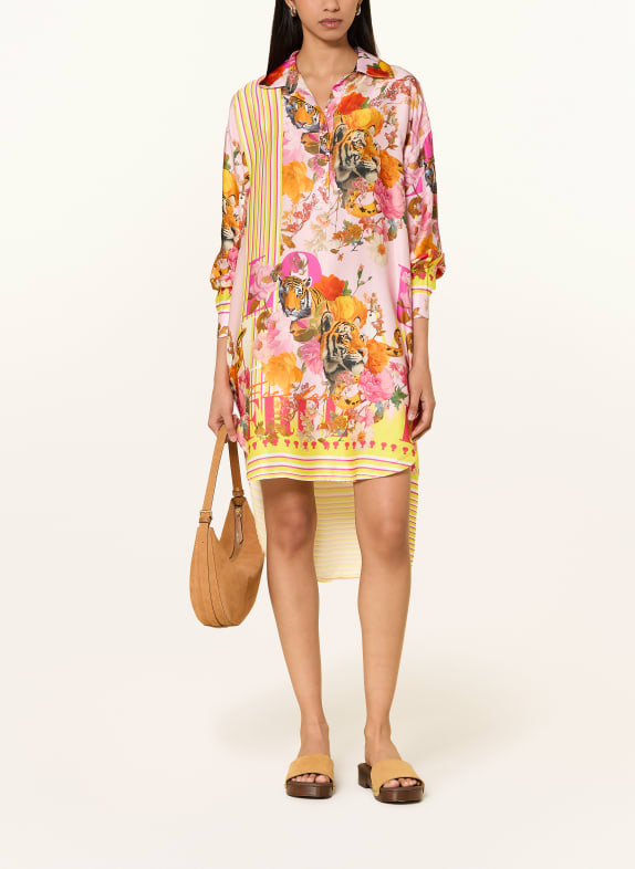 miss goodlife Hemdblusenkleid JUNGLE FASHION HELLROSA / PINK / ORANGE