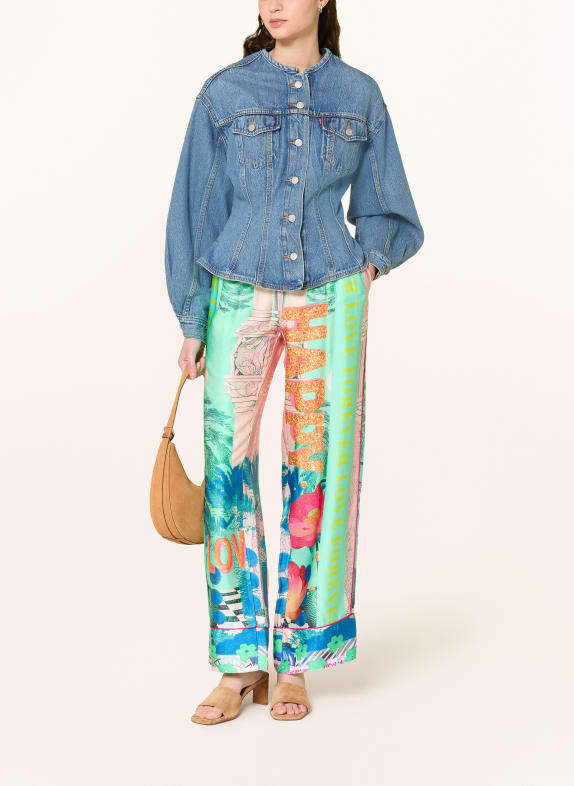 miss goodlife Satijnen broek LOVE PALACE ROSE CLAIR / NEONGEEL / MINT
