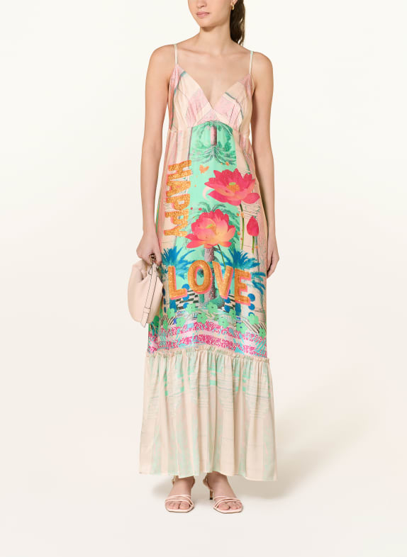 miss goodlife robe en satin MENTHE / ROSE / ROSE FUCHSIA