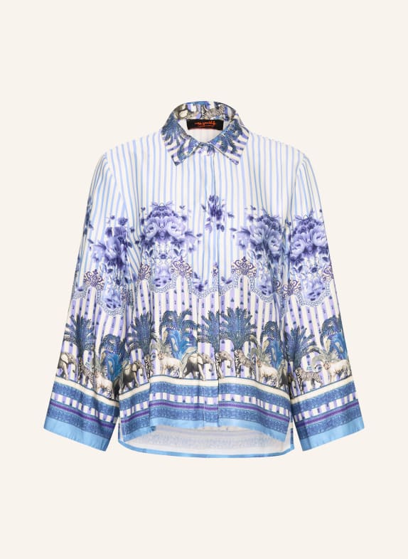 miss goodlife Saténová blůza BÍLÁ / ŠEDÁ / MODRÁ