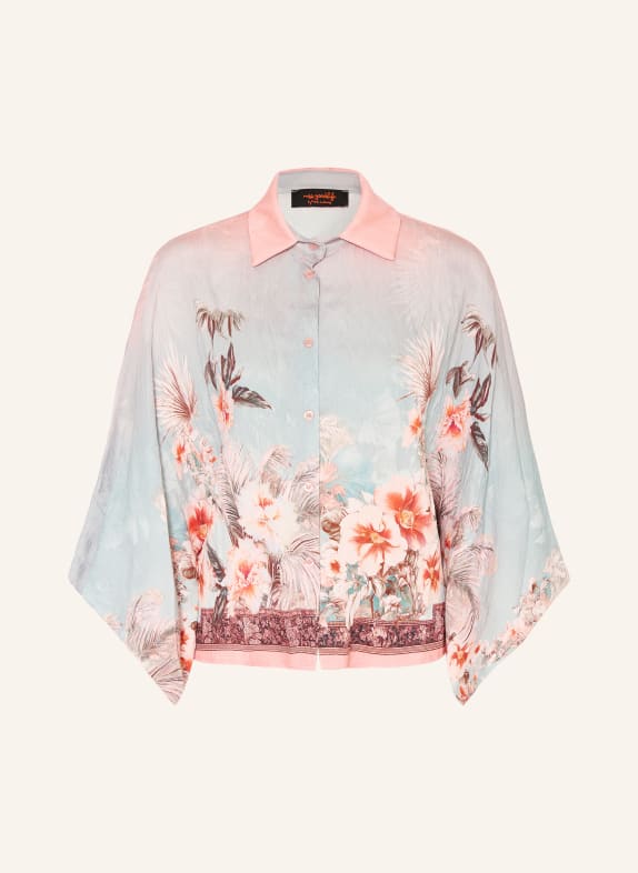 miss goodlife Chemisier à manches 3/4 BLEU CLAIR / ROUGE CLAIR