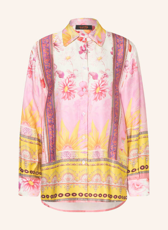 miss goodlife Hembluse WIDE SUNFLOWER en satin ROSE / ROUGE / JAUNE