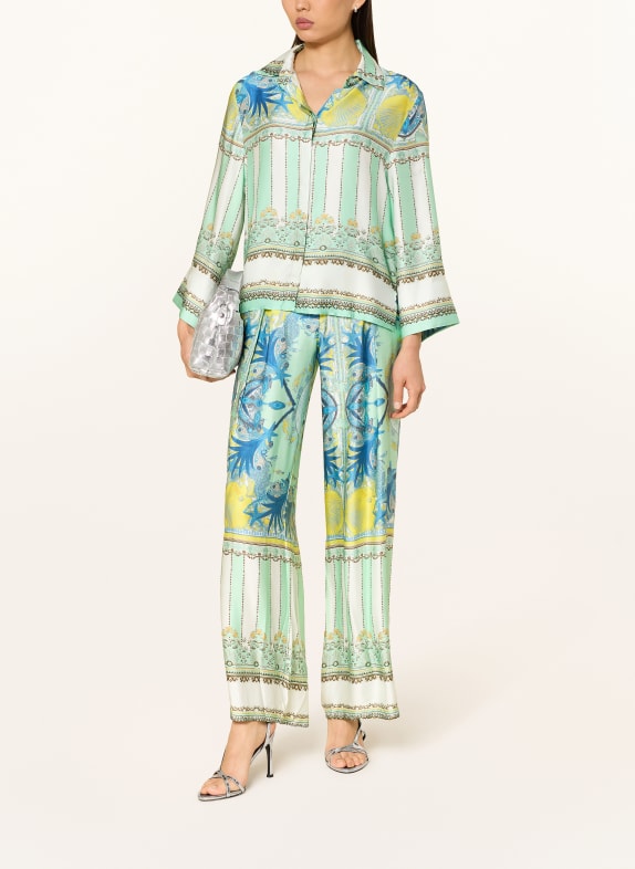 miss goodlife Satijnen broek CELESTIEL MINT / GEEL / BLAUW