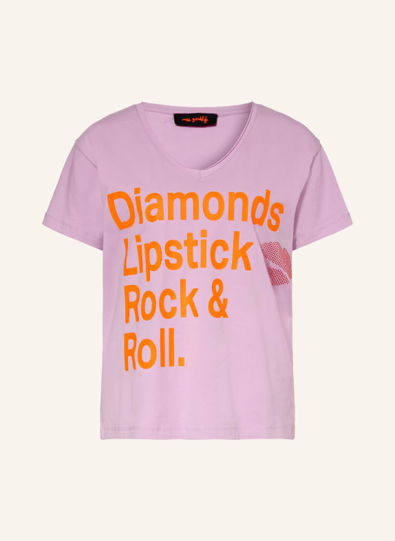 miss goodlife T-Shirt mit Schmucksteinen ROSA