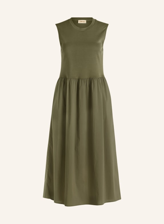 CARTOON Sukienka z różnych materiałów OLIWKOWY