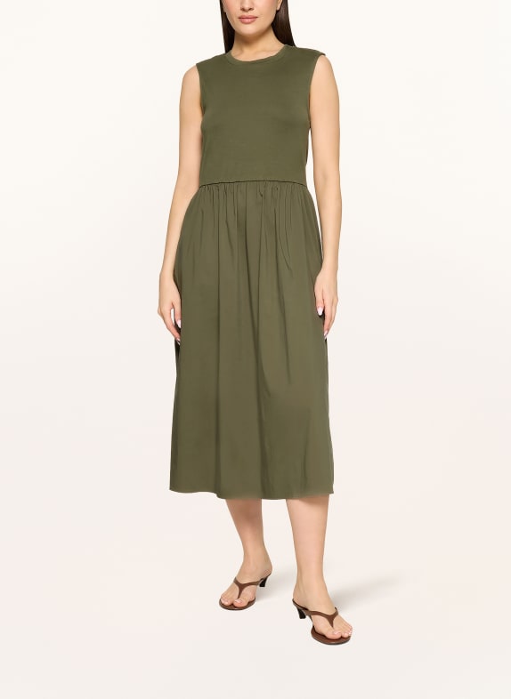 CARTOON Kleid im Materialmix OLIV