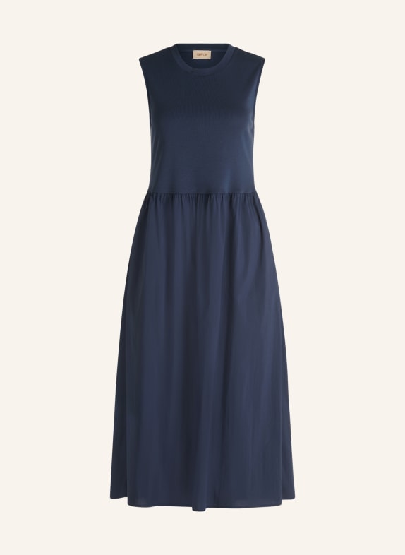 CARTOON Jurk van verschillende materialen DONKERBLAUW