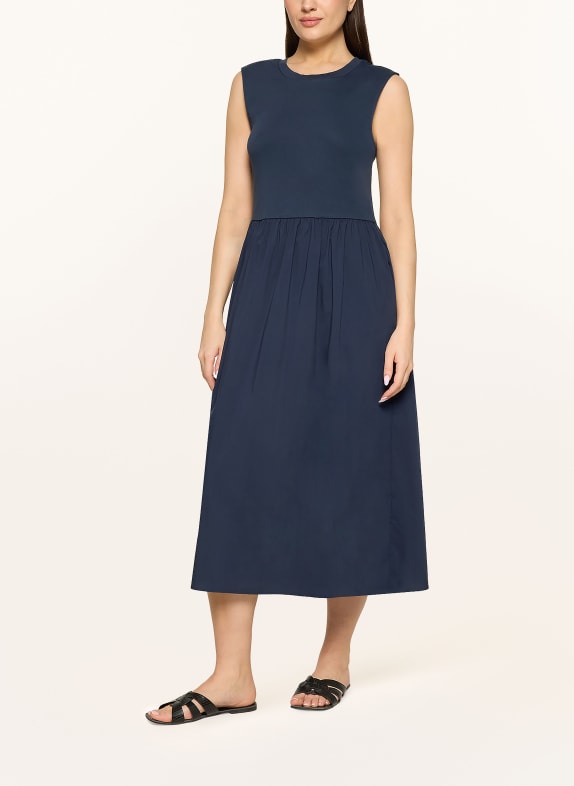 CARTOON Kleid im Materialmix DUNKELBLAU