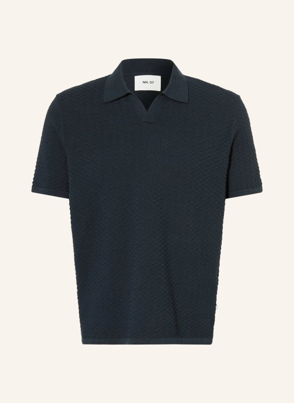 NN.07 Knitted polo shirt PAUL DARK BLUE
