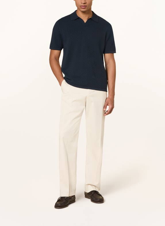 NN.07 Tricou polo din tricot PAUL ALBASTRU ÎNCHIS