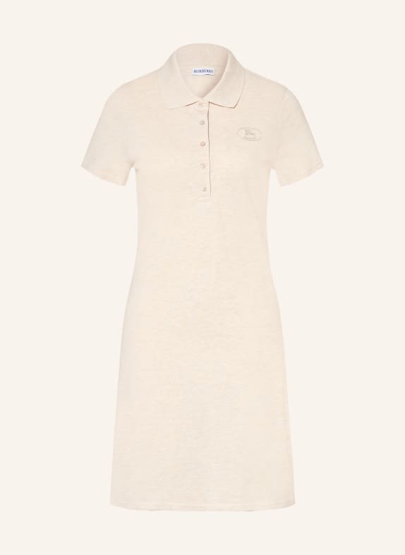 BURBERRY Piqué-Polokleid PASCALINE BEIGE
