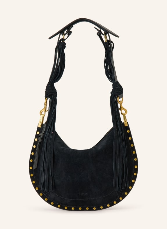 ISABEL MARANT Schultertasche OSKAN mit Nieten SCHWARZ / GOLD