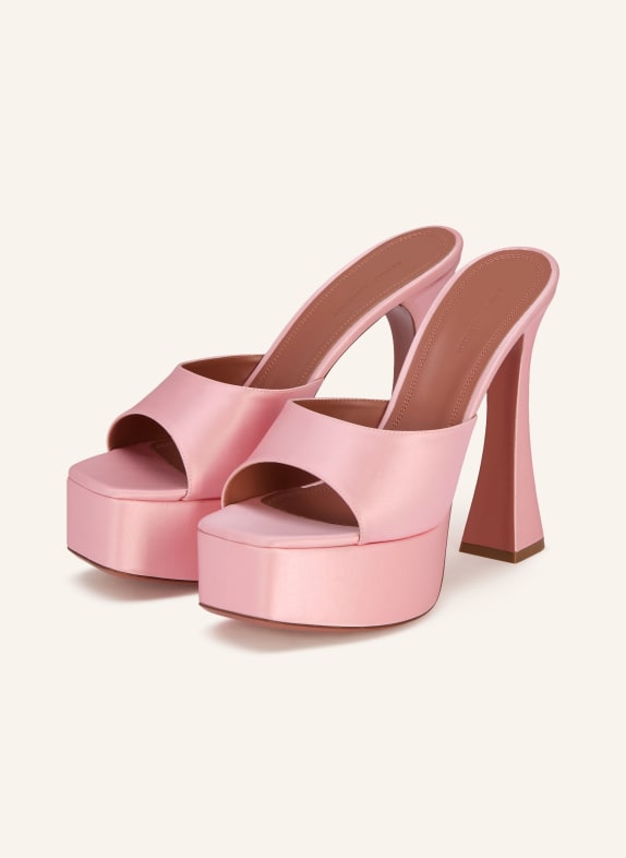 AMINA MUADDI Mules à plateau DALIDA ROSE