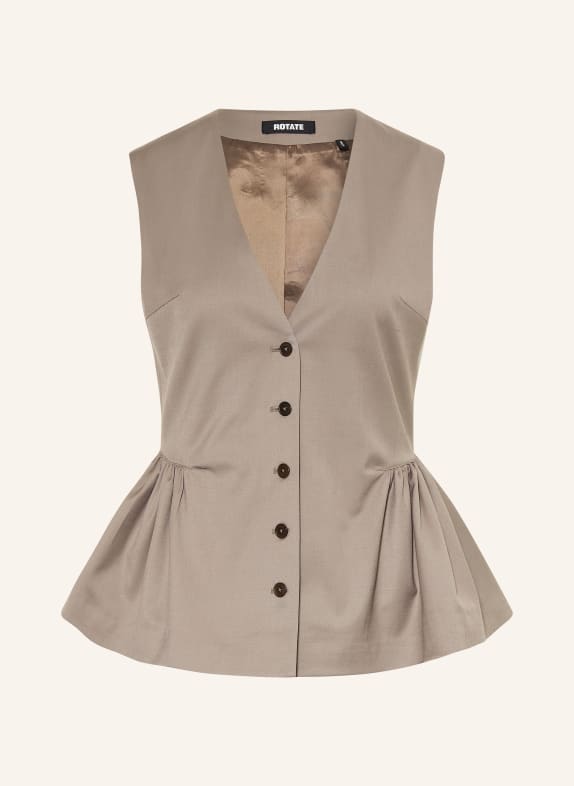 ROTATE kamizelka typu blazer SZAROBRĄZOWY