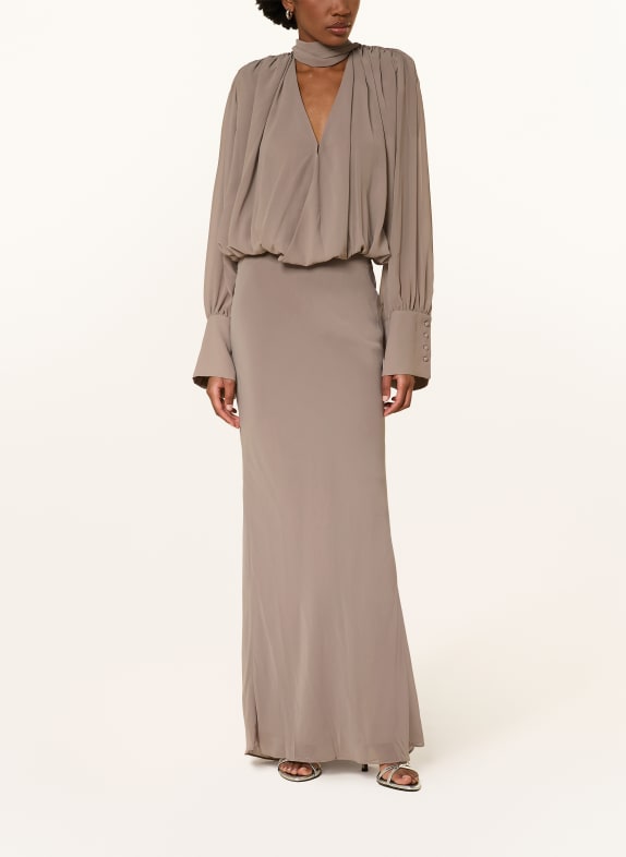 ROTATE Abendkleid TAUPE