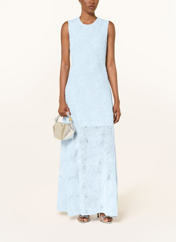 ROTATE Mesh-Kleid HELLBLAU