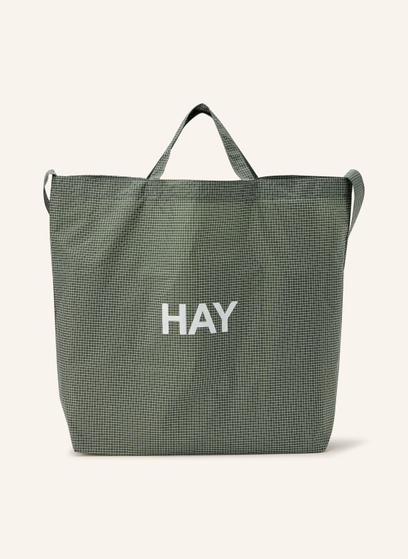 HAY Tote bag GREEN / WHITE