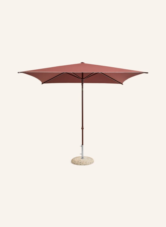 HAY TERRAZZA SQUARE parasol CREAM / DARK RED
