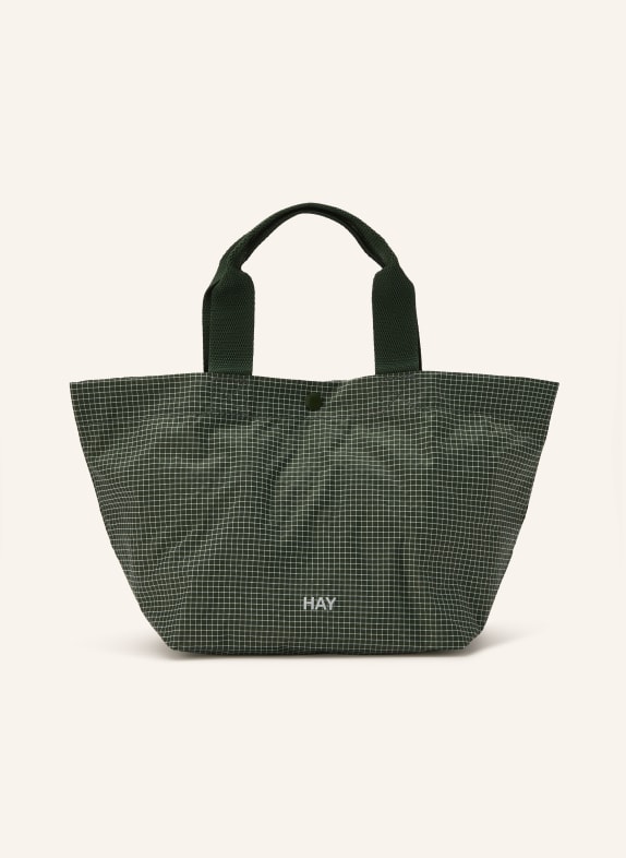HAY GRID MINI handbag GREEN / WHITE